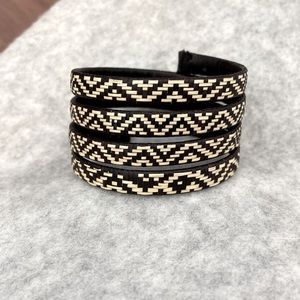 Woven, Spiral Cuff Bracelet